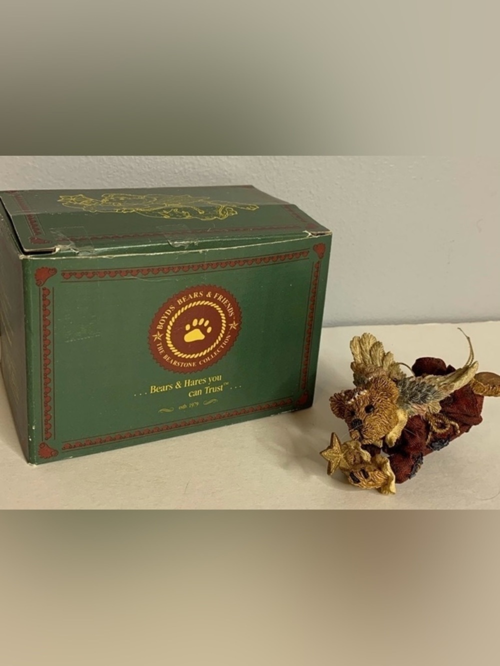BOYDS BEARS ORNAMENT  (CHARITY-THE ANGEL BEAR WITH STAR)